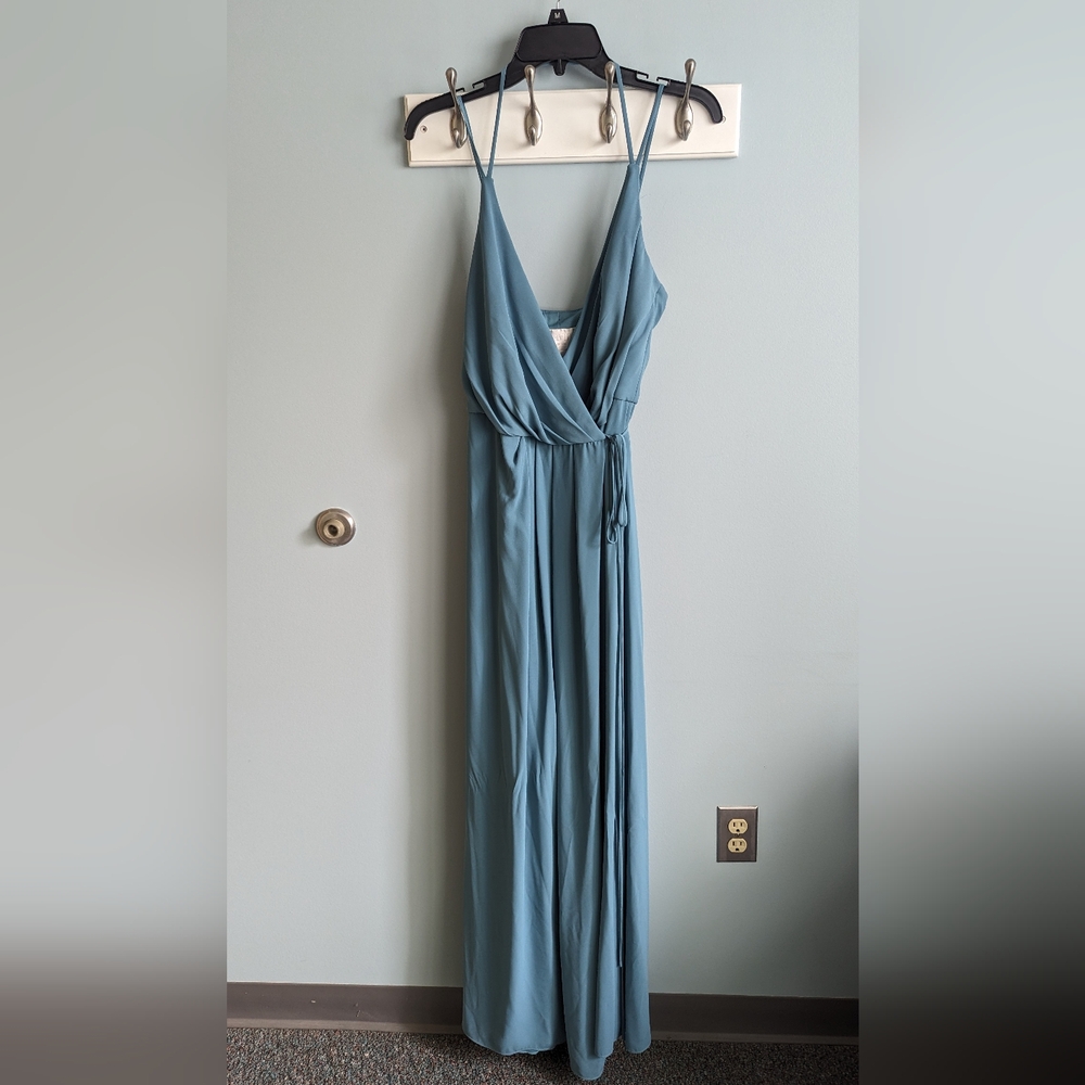 David's Bridal Georgette Bridesmaid Wrap Dress